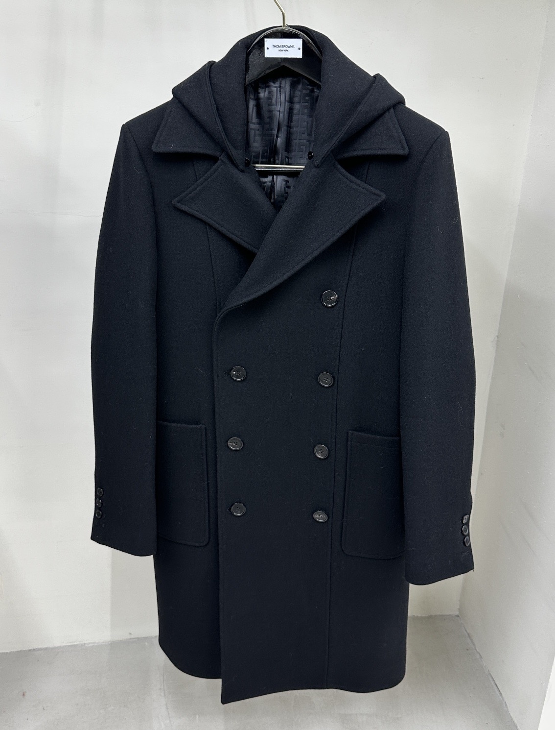 [홍콩명품.BALMAIN] 발망 25SS 로고 패턴 울 코트  BM031 HD 홍콩명품의류,구매대행,온라인명품