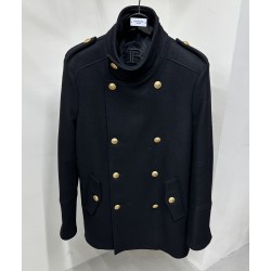 [홍콩명품.BALMAIN] 발망 25SS 로고 패턴 울 코트 자켓 BM038 HD 홍콩명품의류,구매대행,온라인명품