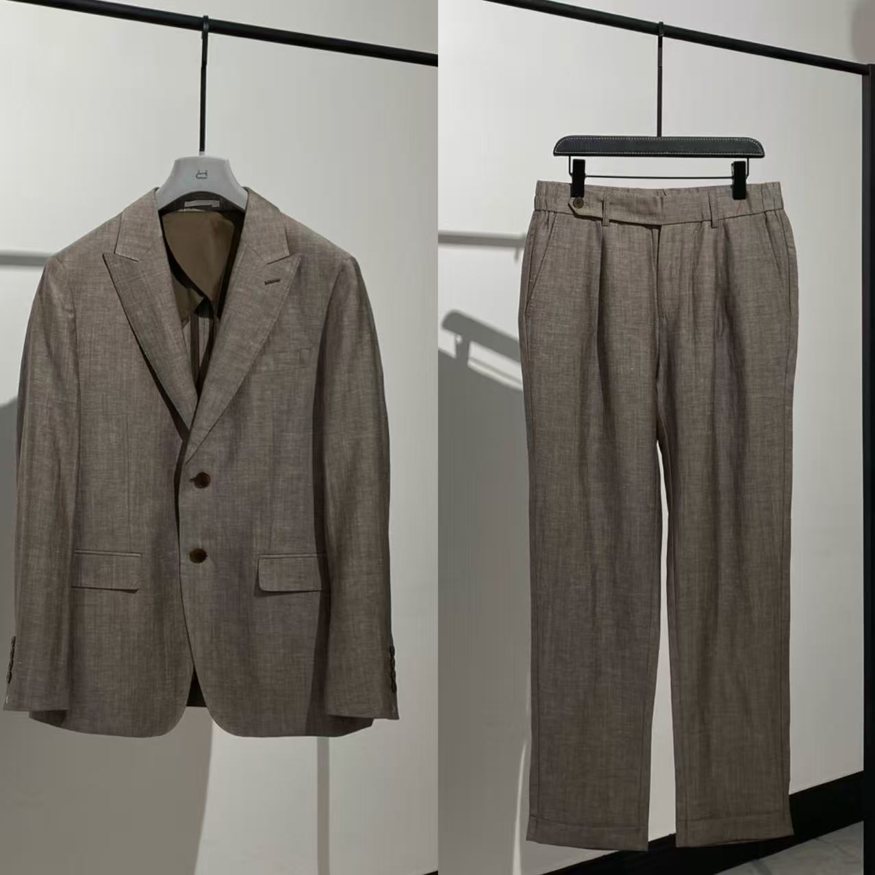 [홍콩명품.loro piana] 로로피아나 2025 남성용 울+린넨 수트자켓세트 LP580 HD 홍콩명품의류,구매대행,온라인명품