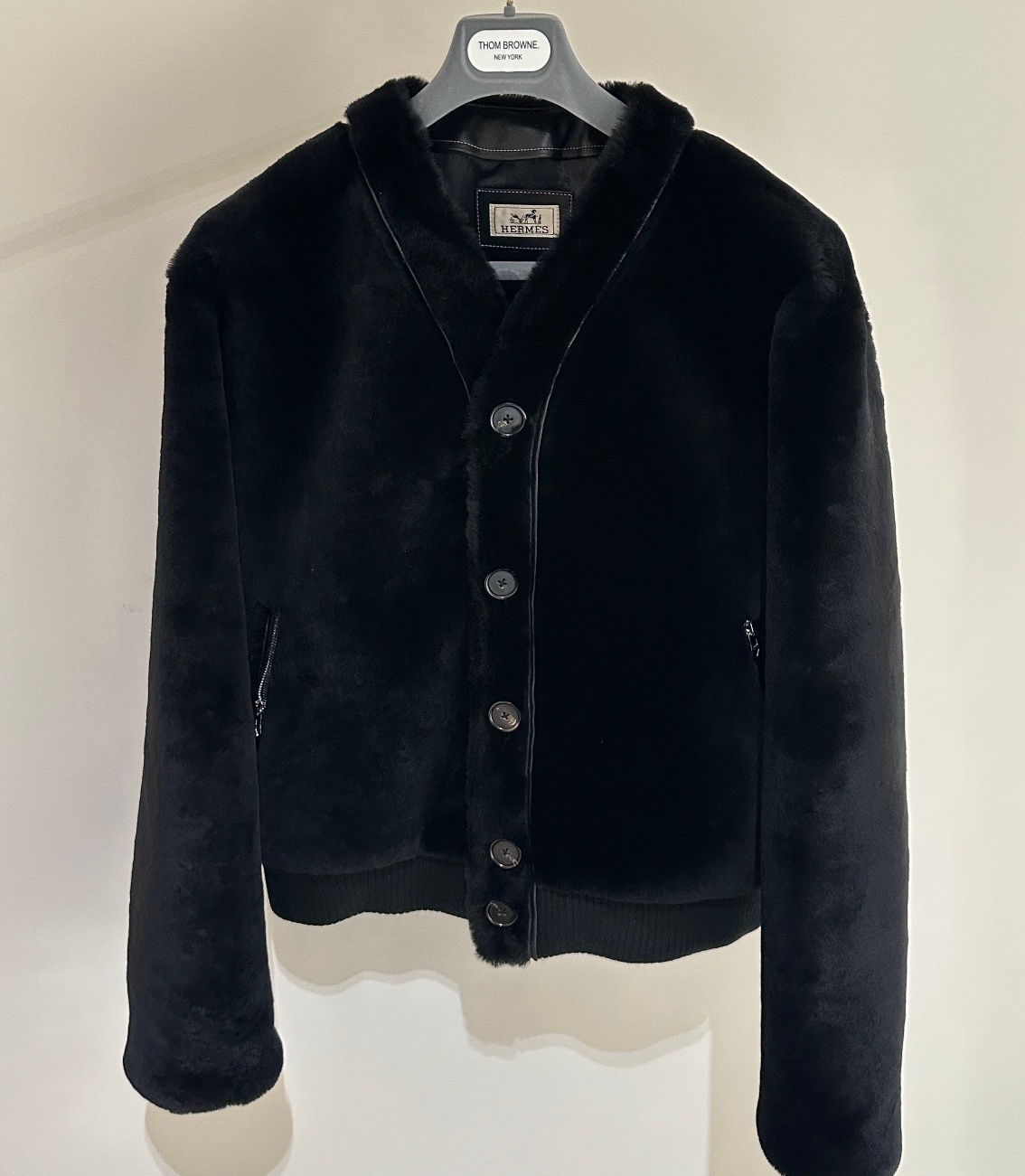 [홍콩명품.HERMES] 에르메스 2025 남성용 모피일체 양가죽자켓 HM430 HD 홍콩명품의류,구매대행,온라인명품
