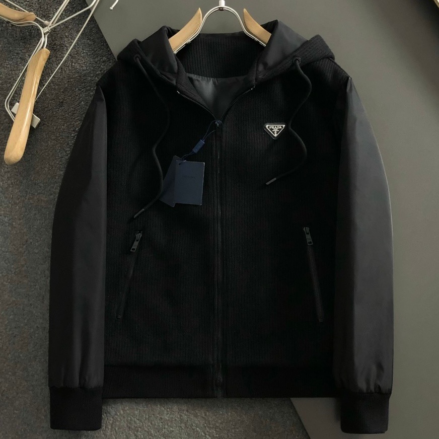 [홍콩명품.PRADA] 프라다 2025 남성용 울혼방 가디건 자켓 PD1480 YB 홍콩명품의류,구매대행,온라인명품