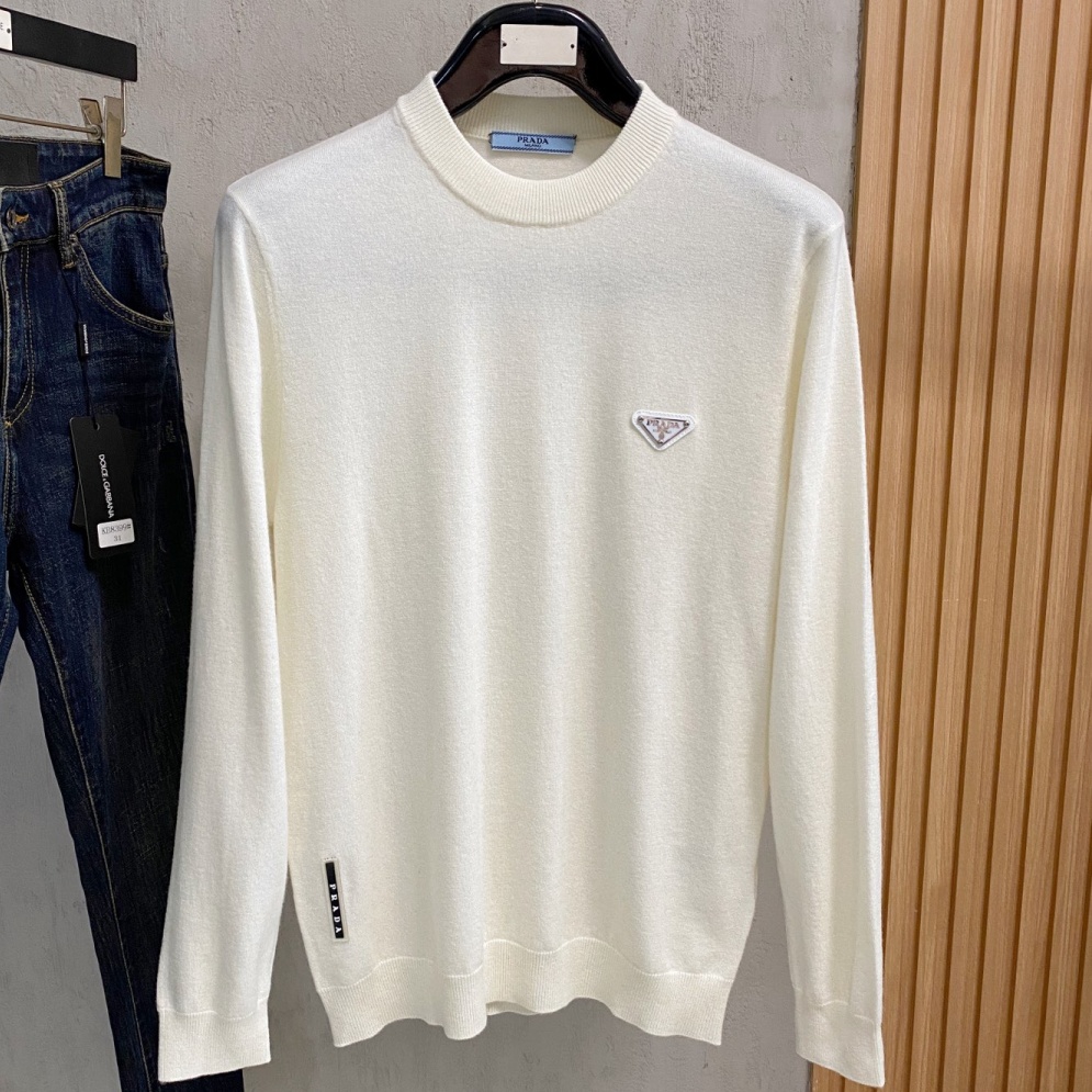 [홍콩명품.PRADA] 프라다 2025 남성용 캐시미어+울 풀오버 PD1500 YB 홍콩명품의류,구매대행,온라인명품