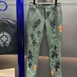 [홍콩명품.CHROME HEARTS] 크롬하츠 2025 남성  소가죽팬츠 GC423 HD 홍콩명품의류,구매대행,온라인명품