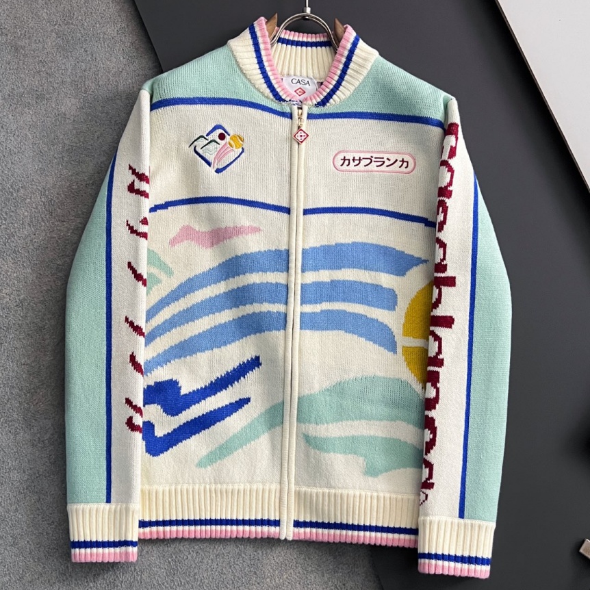 [홍콩명품.CSSABLANCA] 카사블랑카 2025 남성용 울 가디건 GT291 HD 홍콩명품의류,구매대행,온라인명품