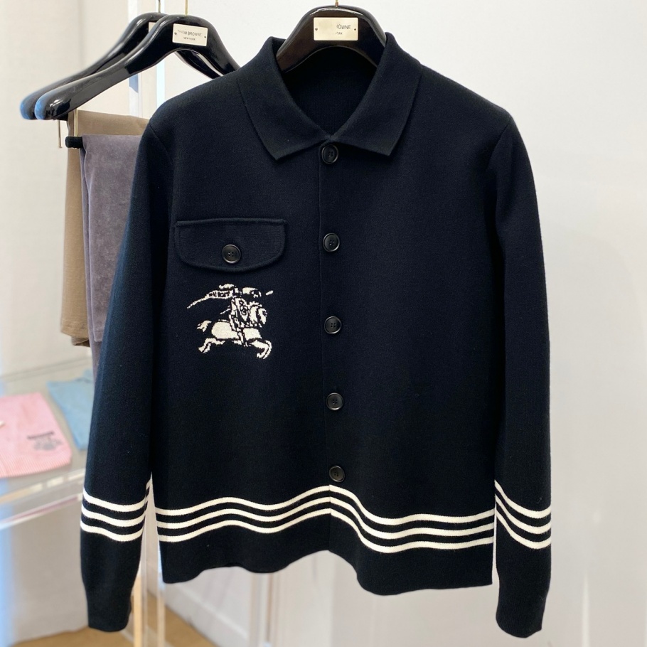 [홍콩명품.BURBERRY] 버버리 2025 남성용 울 가디건 BU1374 HD 홍콩명품의류,구매대행,온라인명품