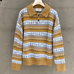 [홍콩명품.AMI] 아미 2026 남성용 울 풀오버 AM046 YB 홍콩명품의류,구매대행,온라인명품