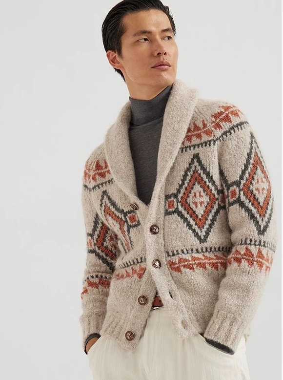 [홍콩명품.BRUNELLO CUCINELLI]브루넬로 쿠치넬리 2026 남성용 버진울+캐시미어 가디건 BL1375 HD 홍콩명품의류,구매대행,온라인명품