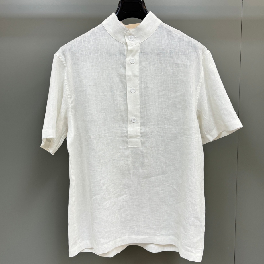 [홍콩명품.Loro Piana] 로로피아나 2026 남성 린넨 반팔셔츠 LP943 HD 홍콩명품의류,구매대행,온라인명품