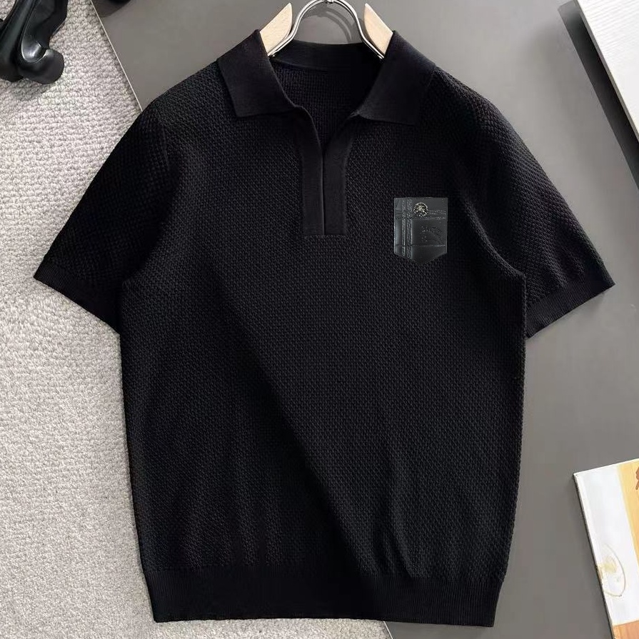 [홍콩명품.BURBERRY] 버버리 2026 남성용 니트반팔 BU1565 PD 홍콩명품의류,구매대행,온라인명품