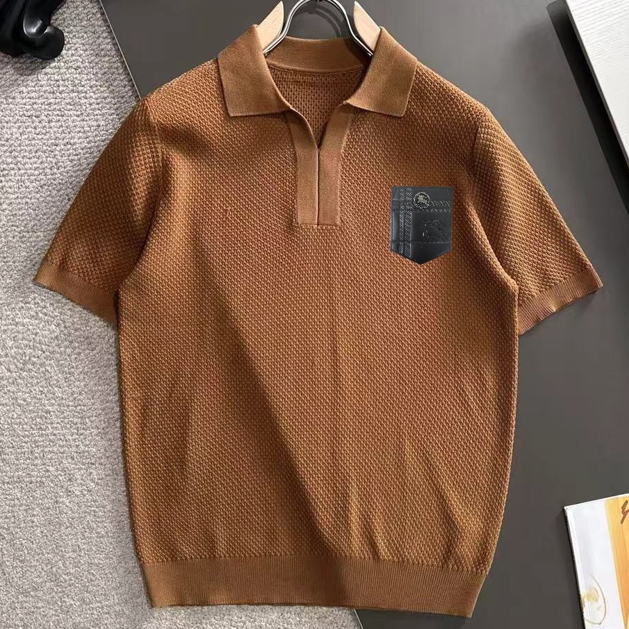 [홍콩명품.BURBERRY] 버버리 2026 남성용 니트반팔 BU1566 PD 홍콩명품의류,구매대행,온라인명품