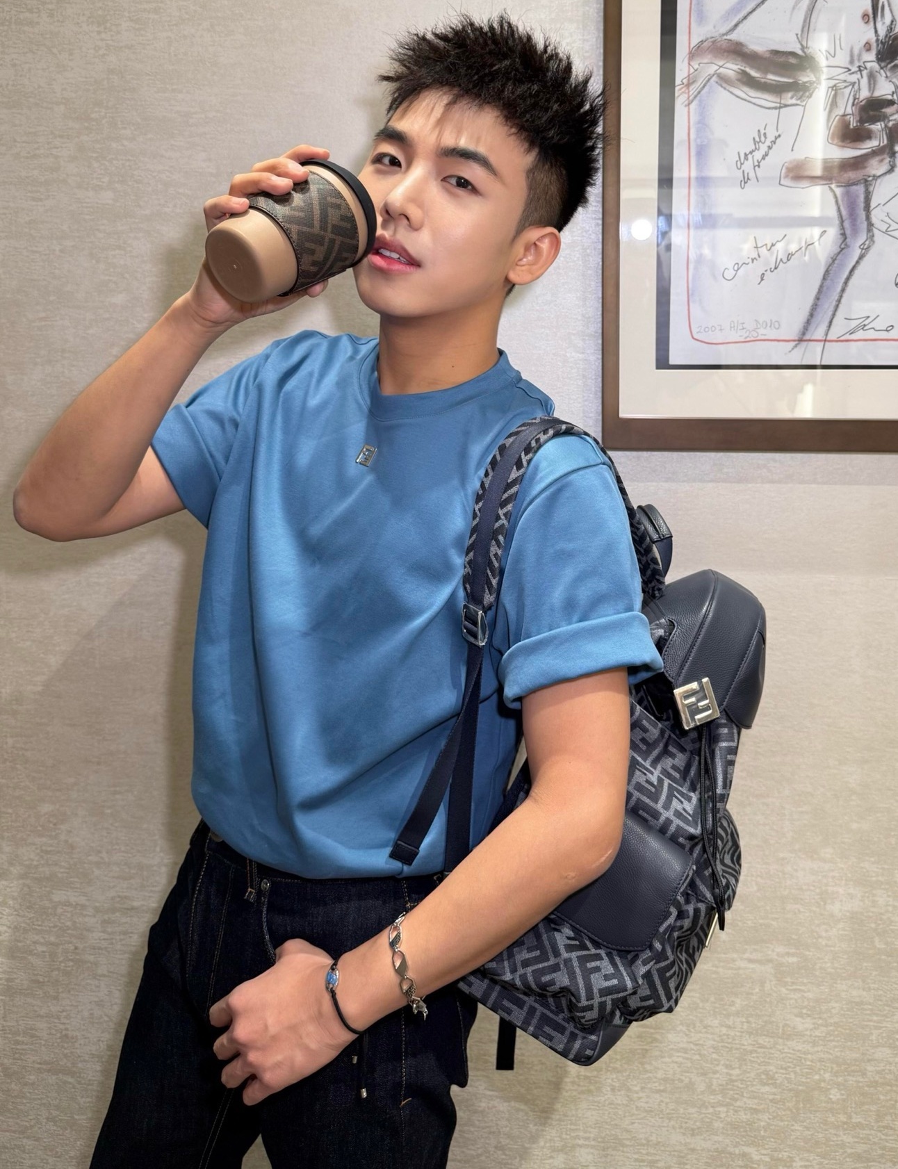 [홍콩명품,FENDI] 펜디 2026 남성용 반팔 FD718 PD 홍콩명품의류,구매대행,온라인명품