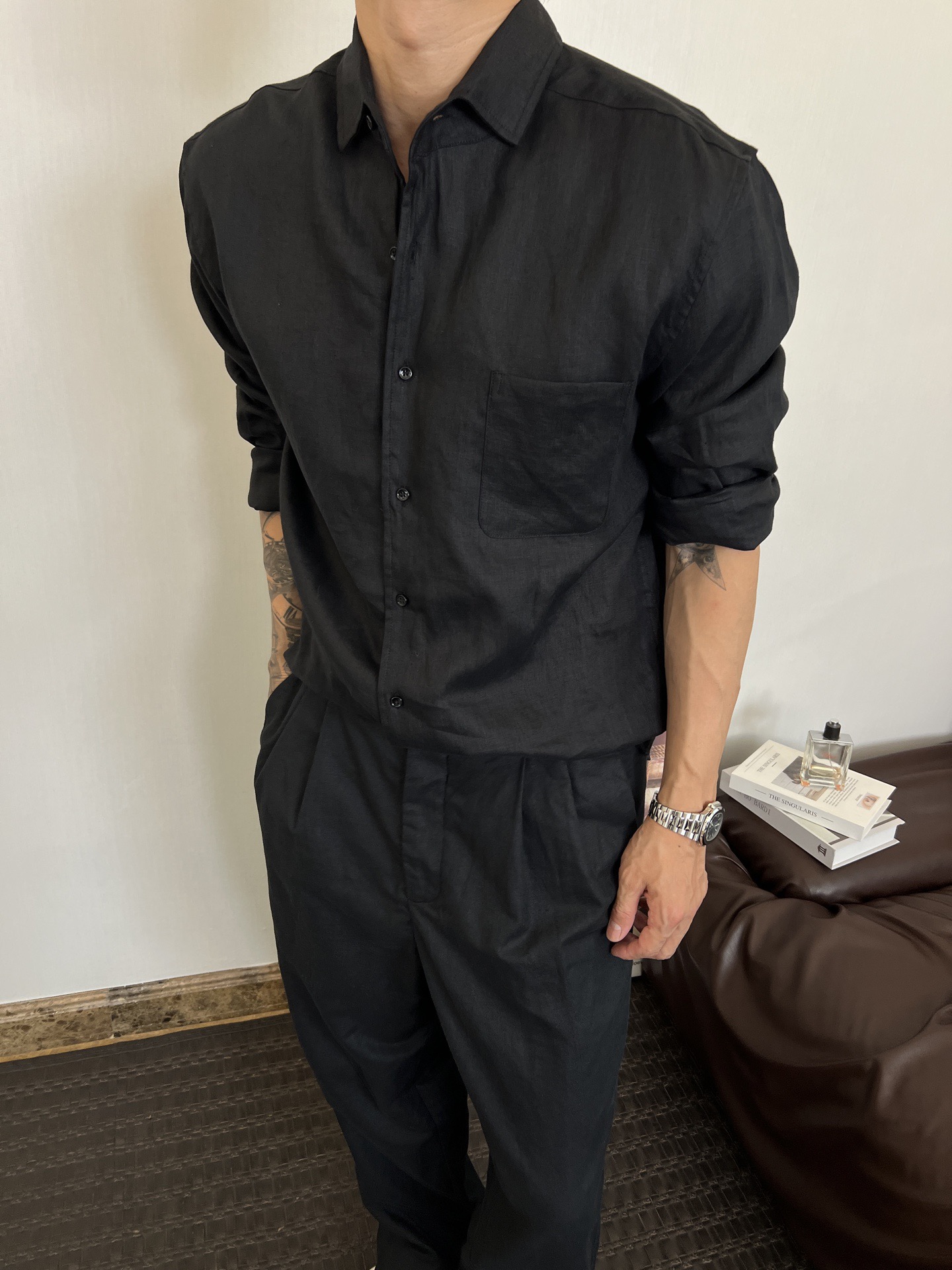 [홍콩명품.loro piana] 로로피아나 2026 남성용 린넨셔츠 LP985 HD 홍콩명품의류,구매대행,온라인명품