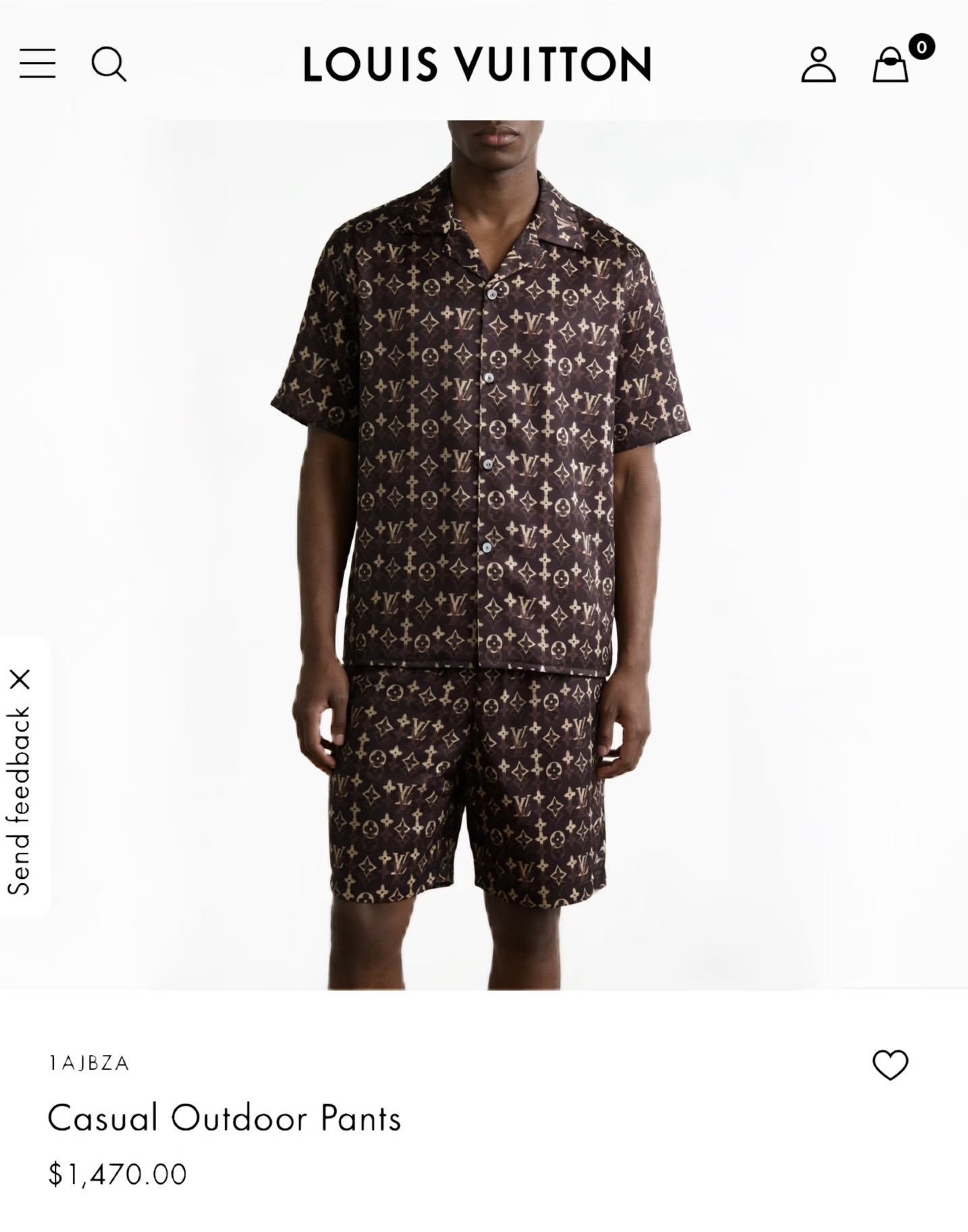 [홍콩명품.LOUIS VUITTON] 루이비통 2026 남성용 반팔셔츠세트 LV2685 HD 홍콩명품의류,구매대행,온라인명품