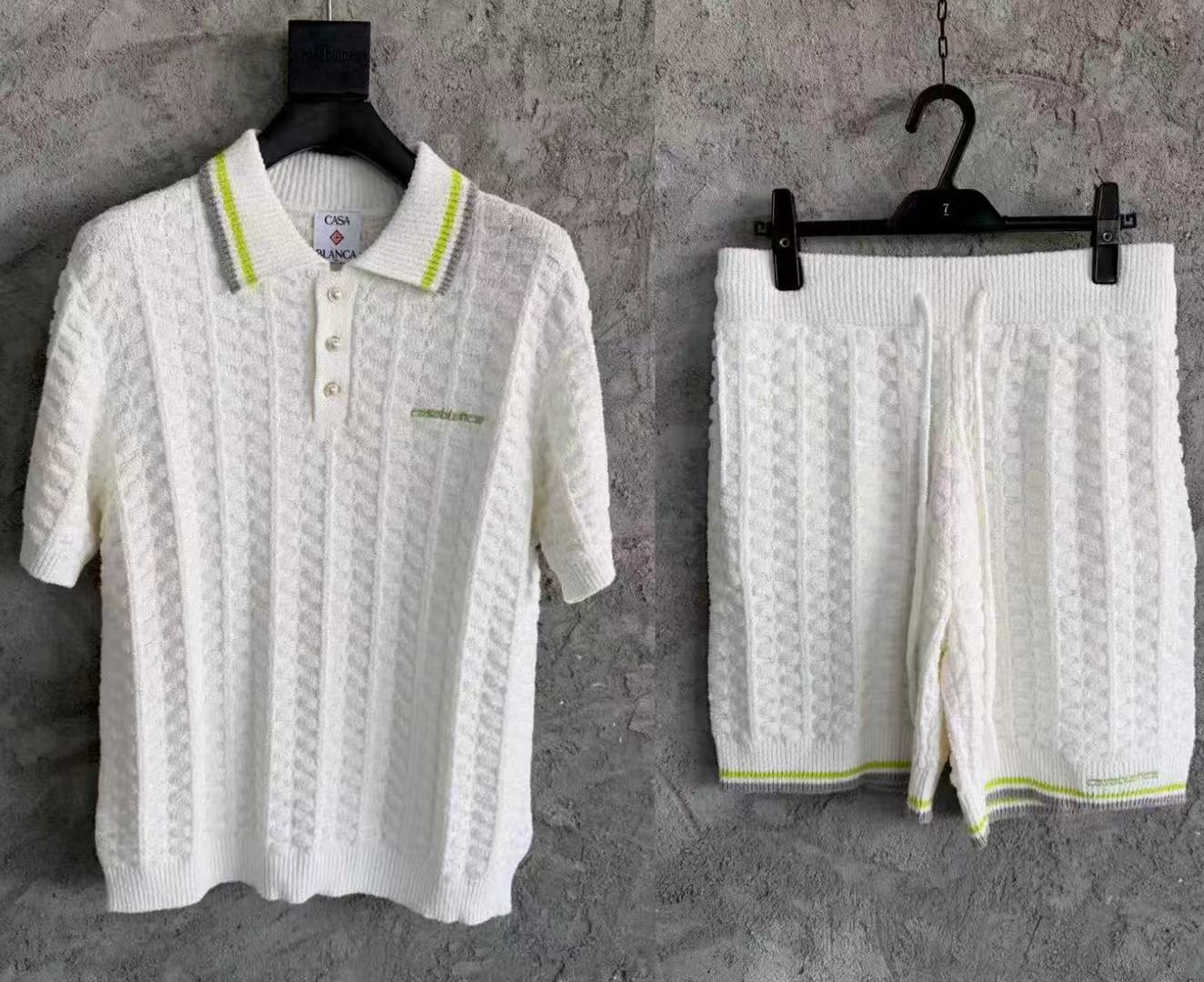 [홍콩명품.CASABLANCA] 카사블랑카 2026 남성용 니트반팔세트 GT463 HD 홍콩명품의류,구매대행,온라인명품