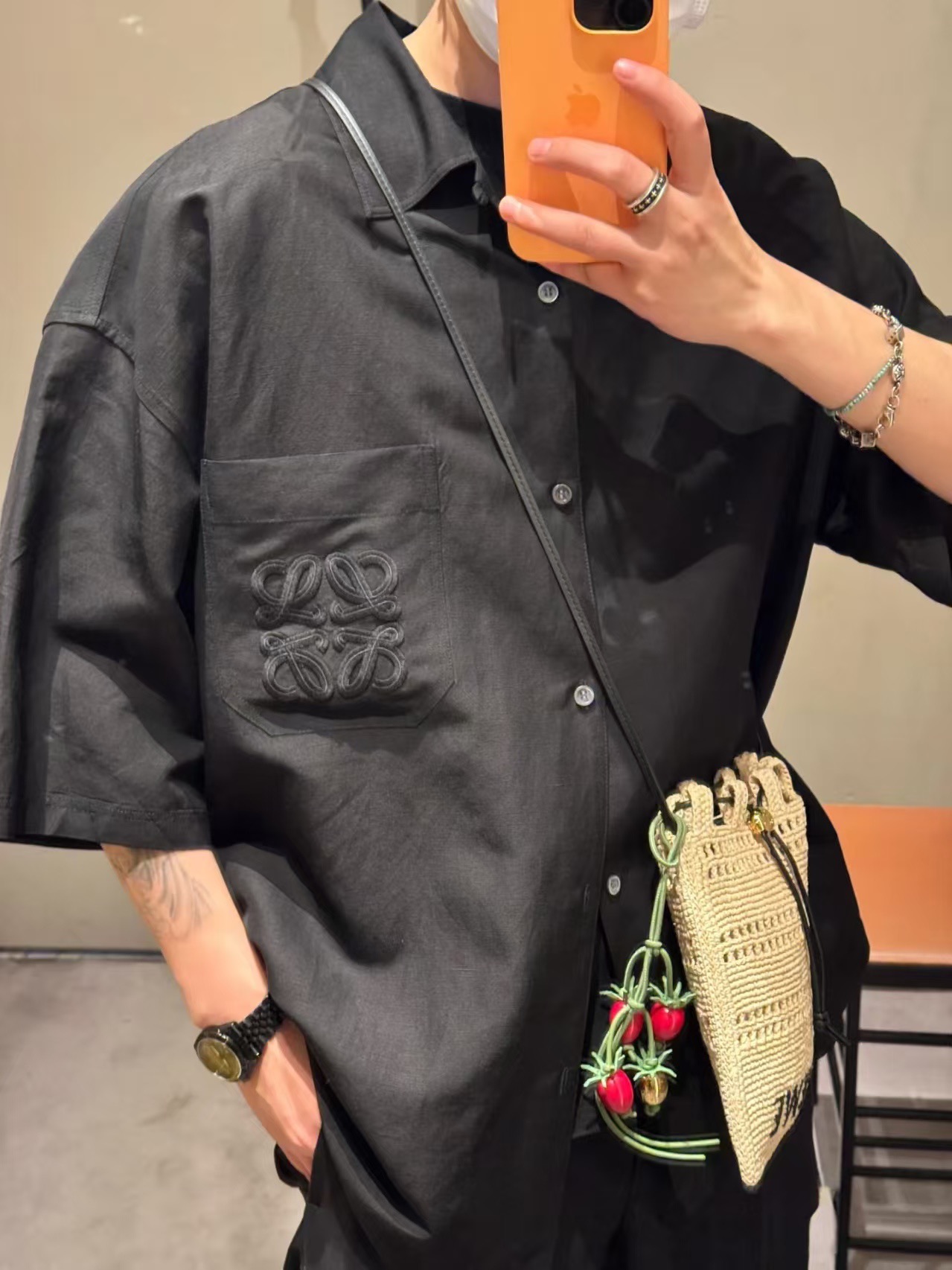 [홍콩명품.LOEWE] 로에베 2026 남성 린넨 반팔셔츠 LE515 HD  홍콩명품의류,구매대행,온라인명품