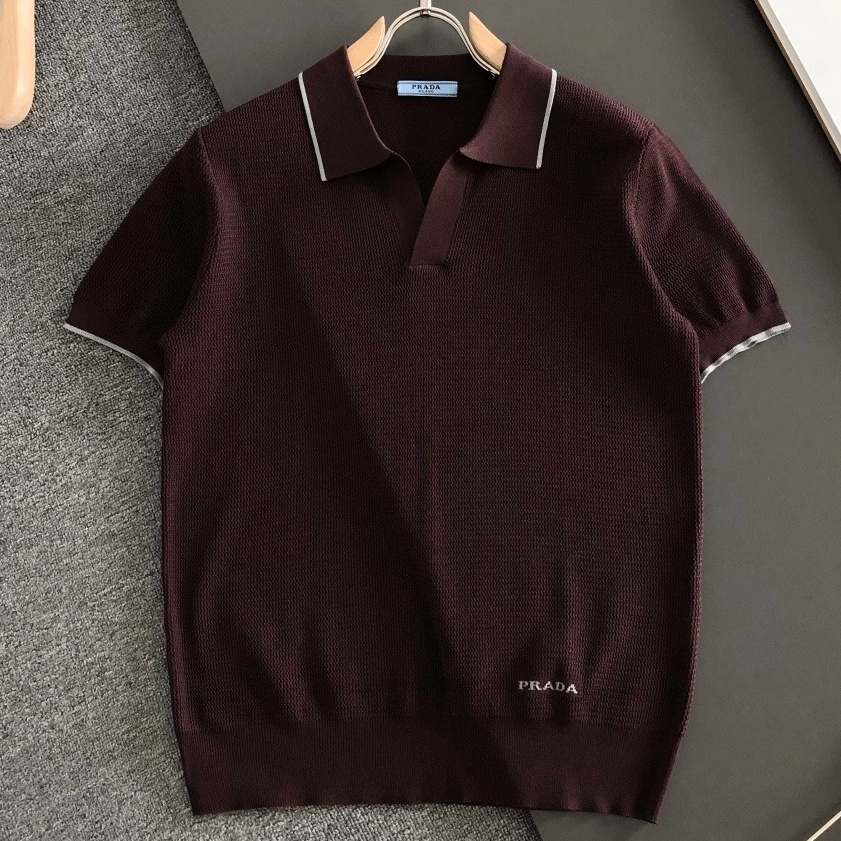 [홍콩명품.PRADA] 프라다 2026 남성용 니트반팔 PD1797 PD 홍콩명품의류,구매대행,온라인명품