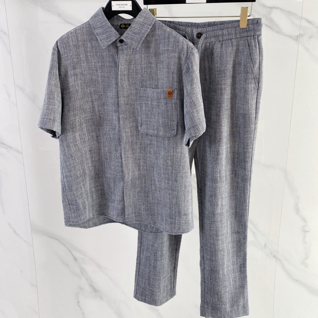 [홍콩명품.loro piana]로로피아나 2026 남성용 반팔셔츠 세트 LP1146 HD 홍콩명품의류,구매대행,온라인명품