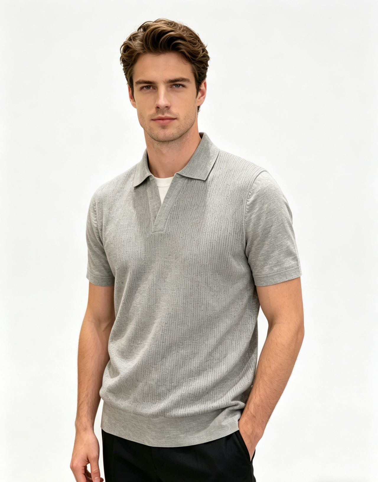 [홍콩명품.BRUNELLO CUCINELLI]브루넬로 쿠치넬리 2026 남성용 니트반팔 BL1524 YB 홍콩명품의류,구매대행,온라인명품