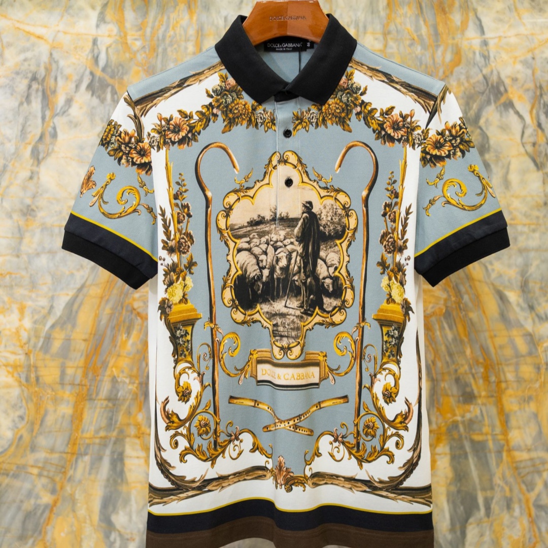 [홍콩명 품DOLCE & GABBANA ] 돌체앤가바나 2026 남성용 폴로반팔 DG554 PD 홍콩명품의류,구매대행,온라인명품
