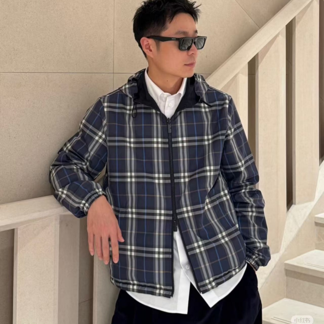[홍콩명품.BURBERRY] 버버리 2026 남성용 바람막이 양면후드자켓 BU1663 PD 홍콩명품의류,구매대행,온라인명품