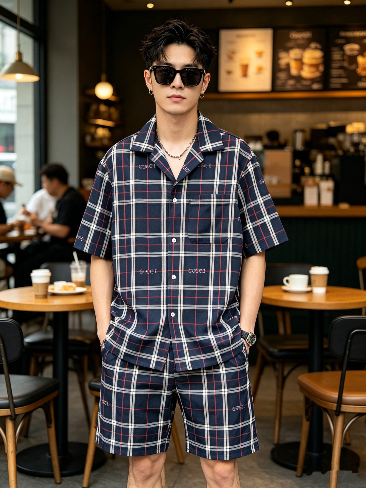 [홍콩명품.GUCCI]구찌 2026 남성용 반팔셔츠세트 GC683 HD 홍콩명품의류,구매대행,온라인명품