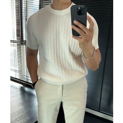 [홍콩명품.loro piana] 로로피아나 2026 남성용 니트반팔 LP1462 PD  홍콩명품의류,구매대행,온라인명품