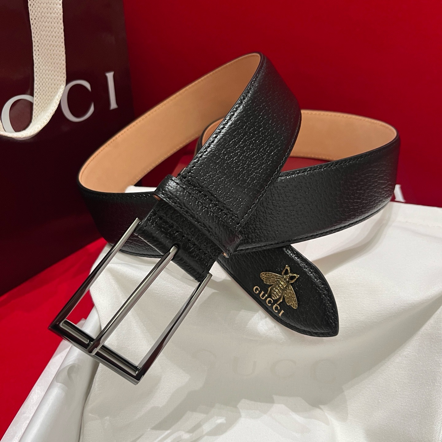 [홍콩명품.GUCCI]구찌 2026 남성용 가죽벨트 4.0 CM GC019