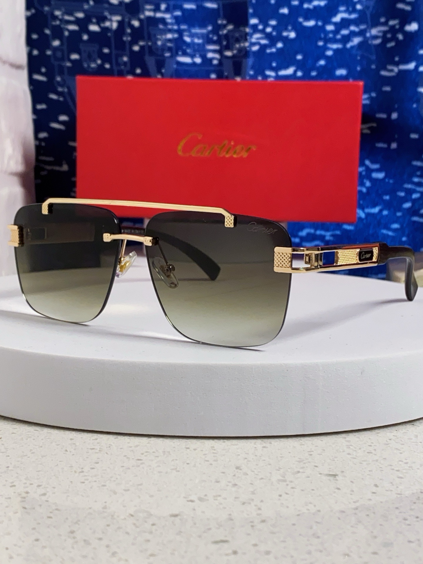 [홍콩명품.CARTIER/까르띠에] 26SS 로고 연예인 여자 남자선글라스 CT010 SG2 홍콩명품의류,구매대행,온라인명품