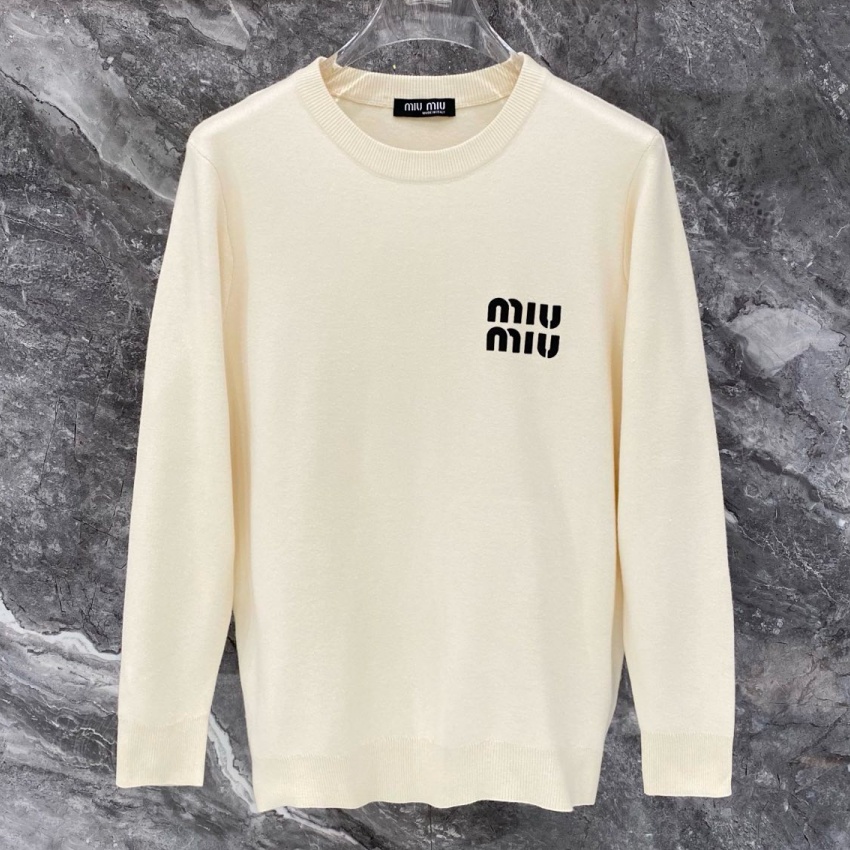 [홍콩명품,MIU MIU] 미우미우 26SS 니트 풀오버 MM121 PD, 홍콩명품의류,구매대행,온라인명품