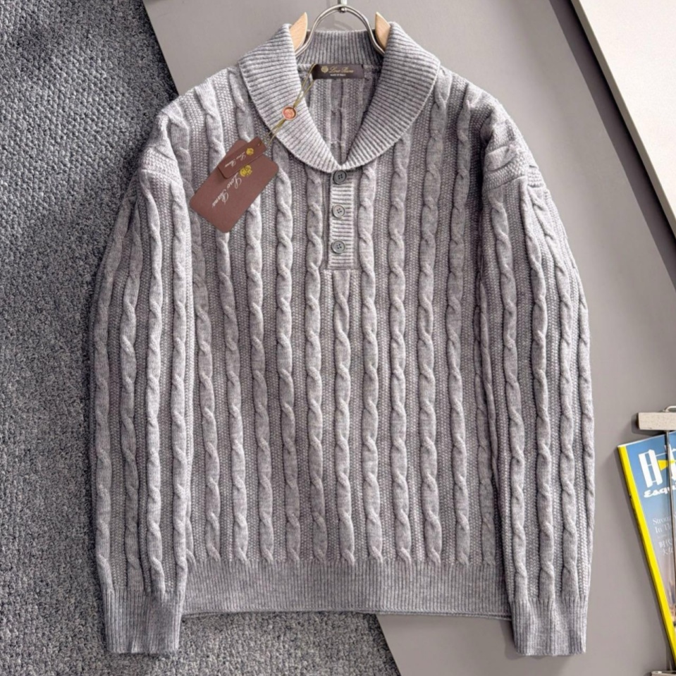 [홍콩명품.loro piana]로로피아나 2026 남성용 울혼방 풀오버 LP1658 HD  홍콩명품의류,구매대행,온라인명품