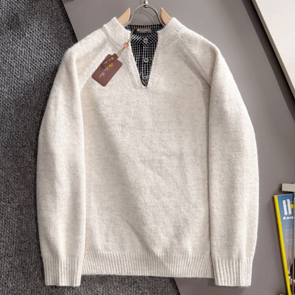 [홍콩명품.loro piana]로로피아나 2026 남성용 울혼방 풀오버 LP1677 HD  홍콩명품의류,구매대행,온라인명품