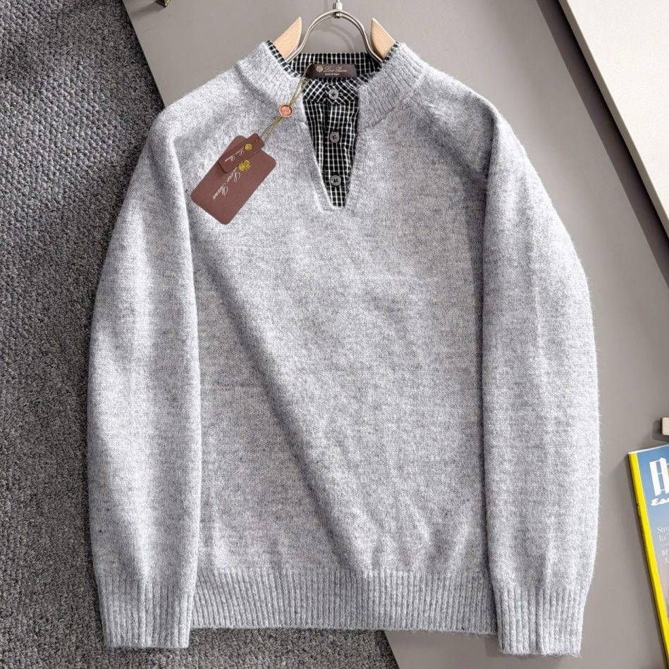 [홍콩명품.loro piana]로로피아나 2026 남성용 울혼방 풀오버 LP1679 HD  홍콩명품의류,구매대행,온라인명품