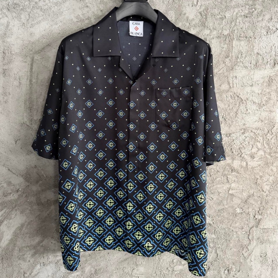 [홍콩명품.CASABLANCA] 카사블랑카 2026 남성용 실크 반팔셔츠 GT500 HD 홍콩명품의류,구매대행,온라인명품