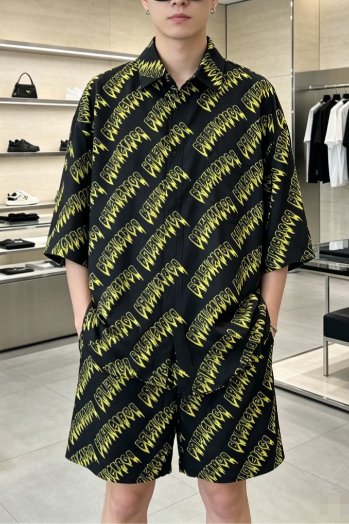 [홍콩명품.BALENCIAGA] 발렌시아가 2026 남성용 반팔세트 BL1402 PD 홍콩명품의류,구매대행,온라인명품