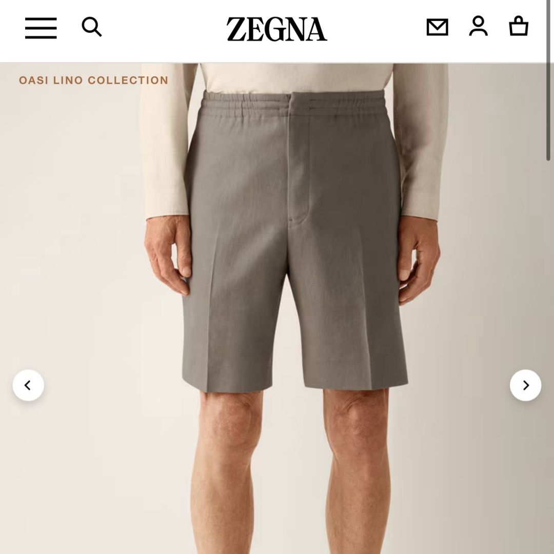 [홍콩명품.ZEGNA] 제냐 2026 남성용 린넨반바지 ZN1050 HD 홍콩명품의류,구매대행,온라인명품