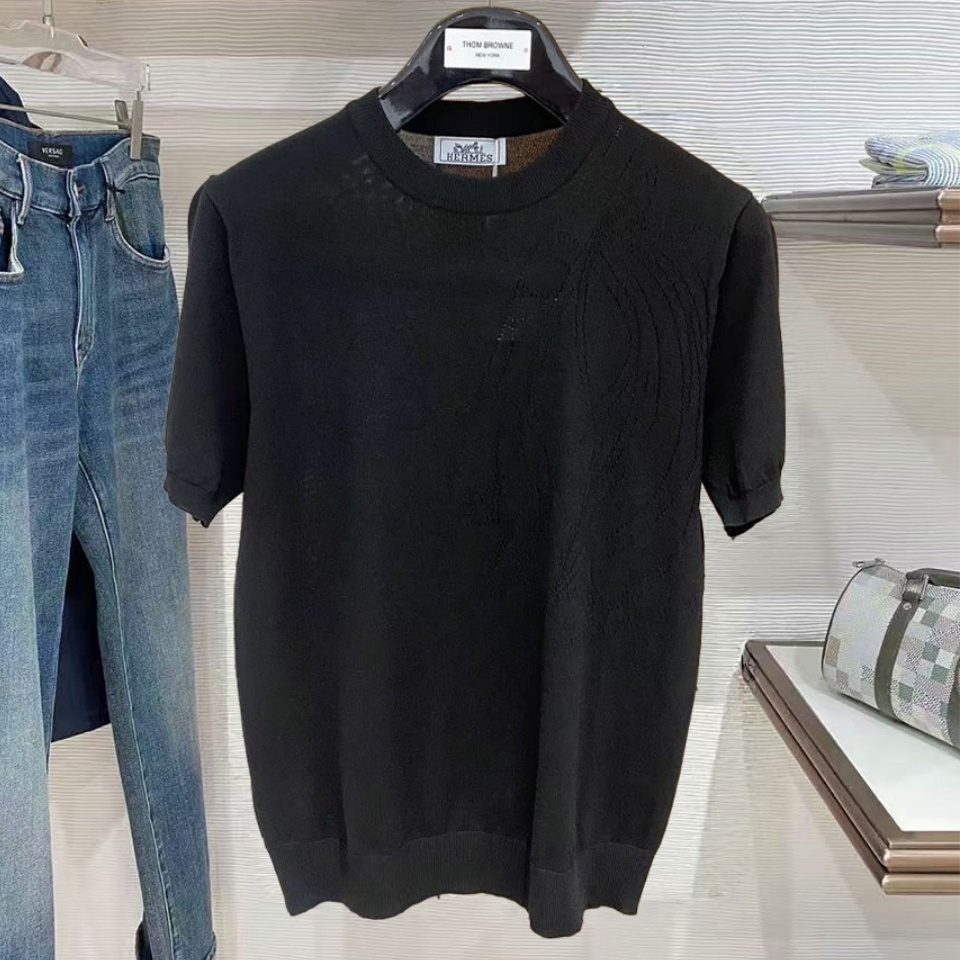 [홍콩명품.HERMES] 에르메스 2026 남성용 니트반팔 HM530 YB 홍콩명품의류,구매대행,온라인명품