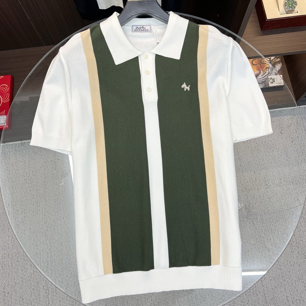 [홍콩명품.HERMES] 에르메스 2026 남성용 니트반팔 HM535 PD 2컬러 홍콩명품의류,구매대행,온라인명품