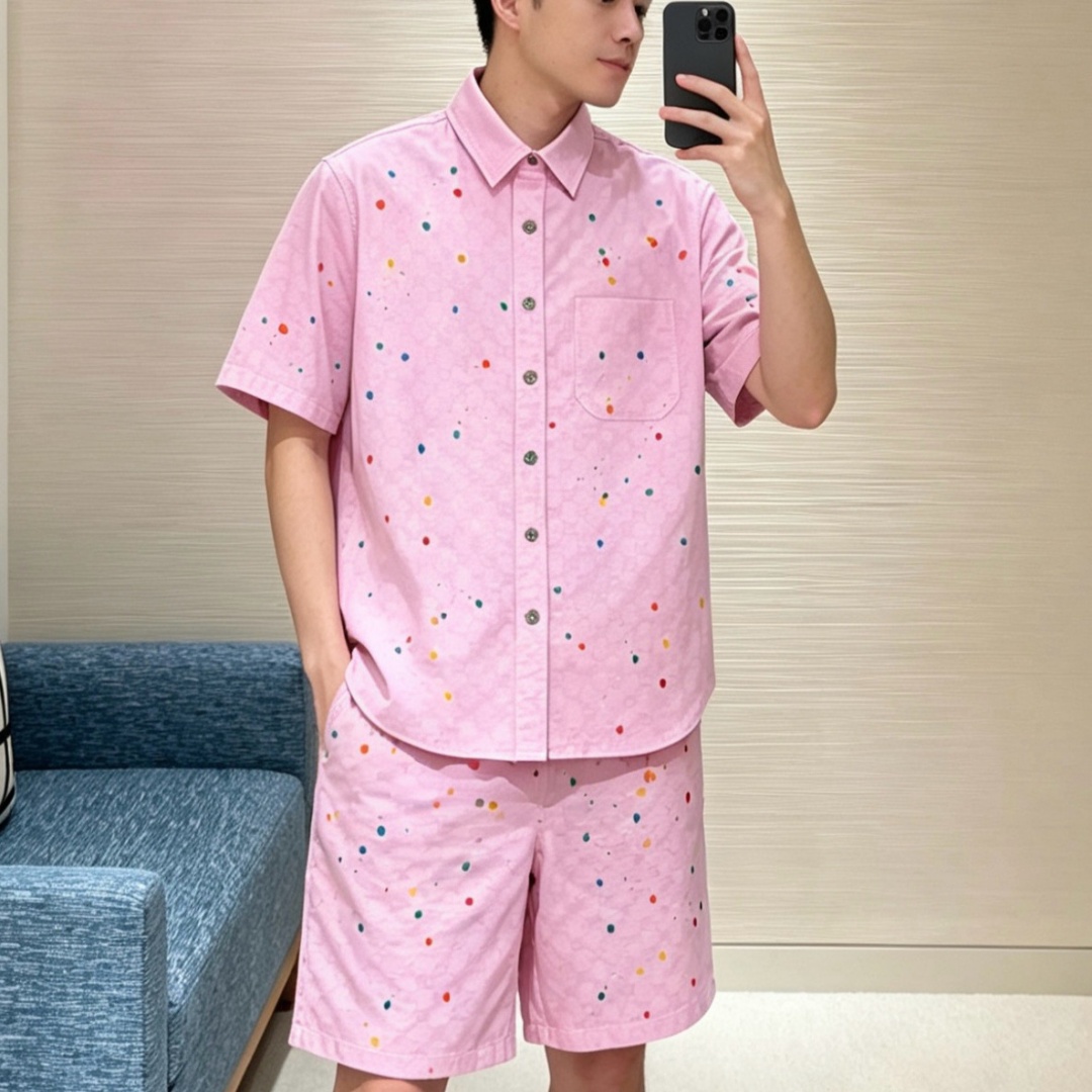 [홍콩명품.GUCCI]구찌 2026 남성용 반팔셔츠세트 GC770 HD 홍콩명품의류,구매대행,온라인명품
