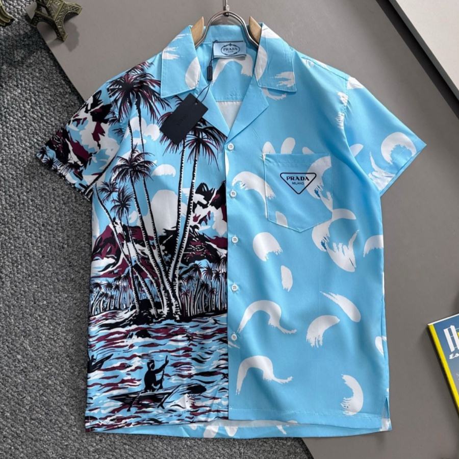 [홍콩명품.PRADA] 프라다 2026 남성용 반팔셔츠 PD2091 PD 홍콩명품의류,구매대행,온라인명품