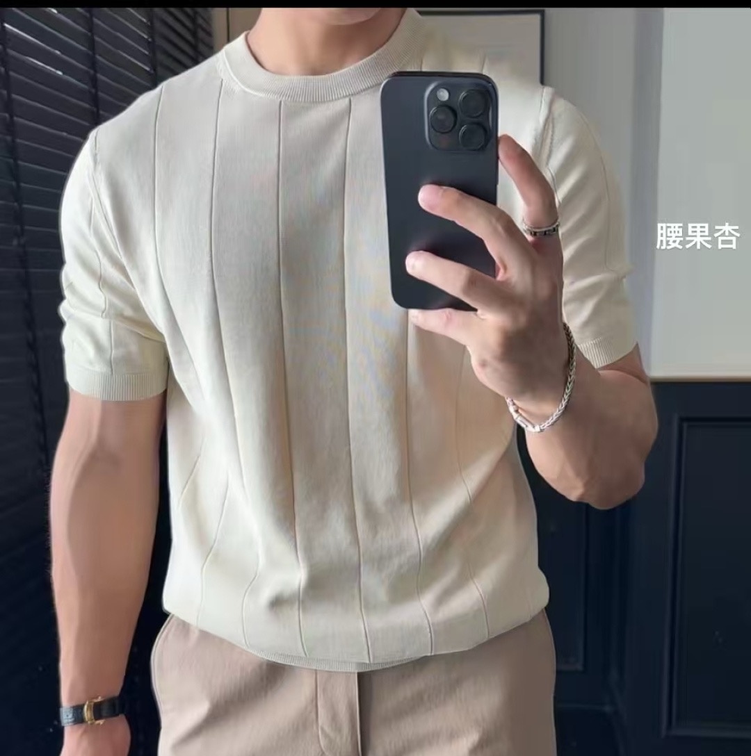 [홍콩명품.loro piana] 로로피아나 2026 남성용 니트반팔 LP1475 PD 홍콩명품의류,구매대행,온라인명품