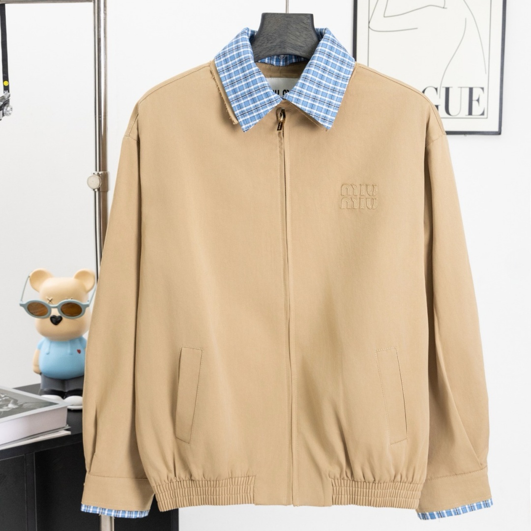 [홍콩명품,MIU MIU] 미우미우 26SS 로고 자켓 MM128 PD, 홍콩명품의류,구매대행,온라인명품